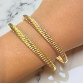 Gold Filled Dyana Twist Tip Cuff